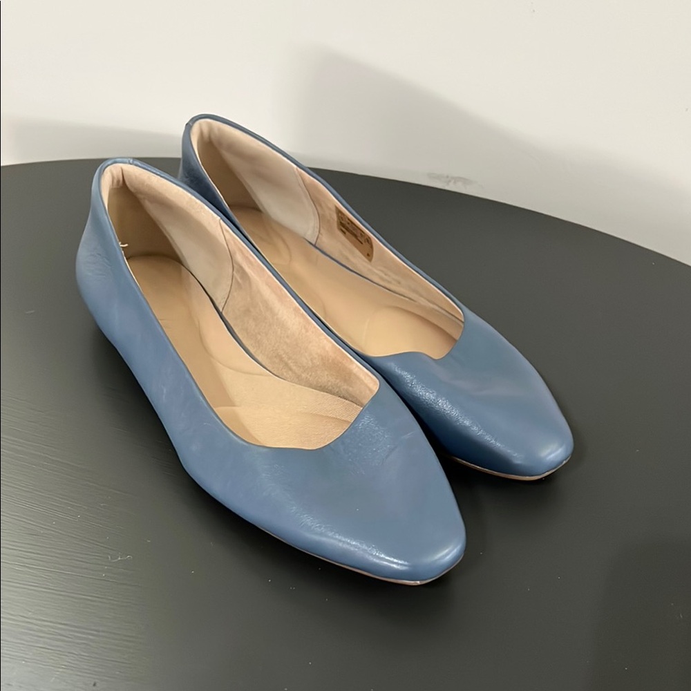 Rockport Blue Leather Ballet Flats